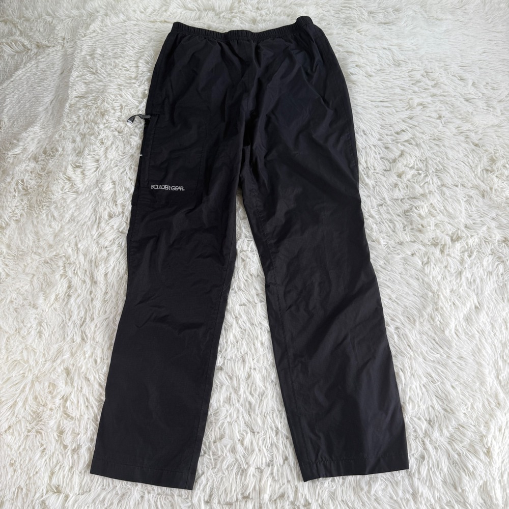 Boulder Gear Black Packable Rain Pants Size Boys Large Large Gorpcore Utility